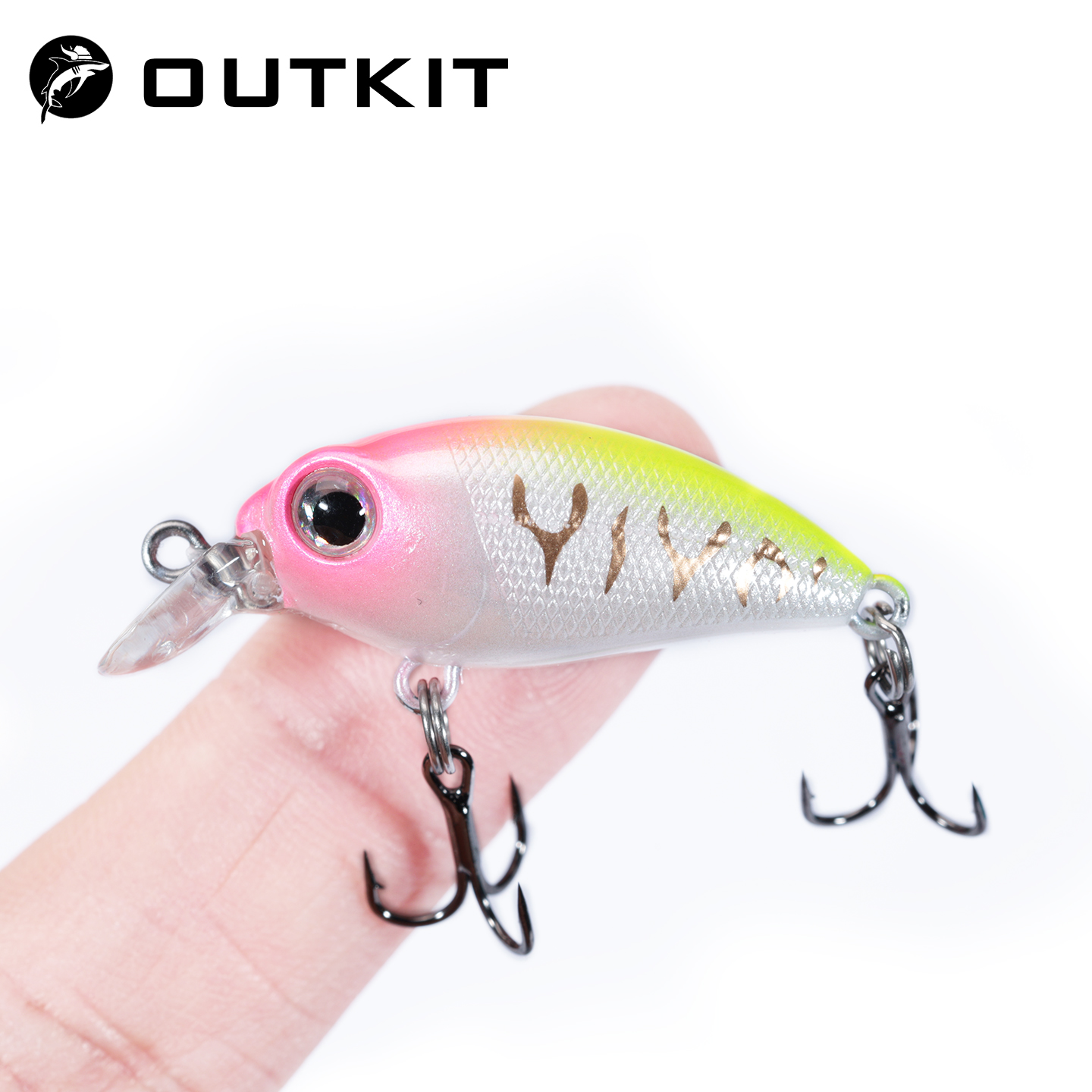 Fishing Equipment Japan - OUTKIT 1個入り 新品 日本デザイン ハードフィッシングルアー 3.3cm/2.6g