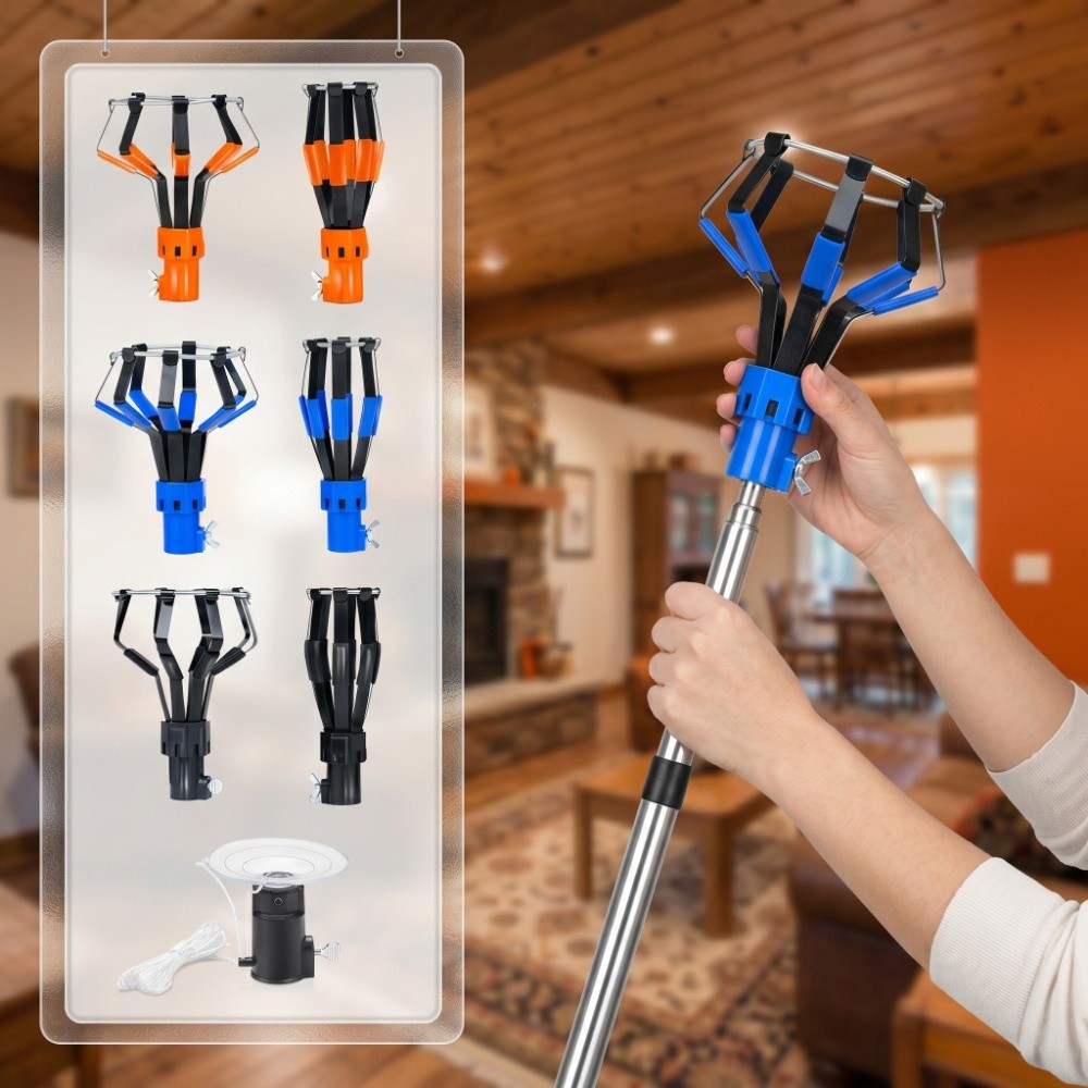 Telescopic Fishing Rod - 1/3 個プロフェッショナル電球交換器伸縮ロッドアルミ合金電球交換ツール調整ノブ付き使いやすい