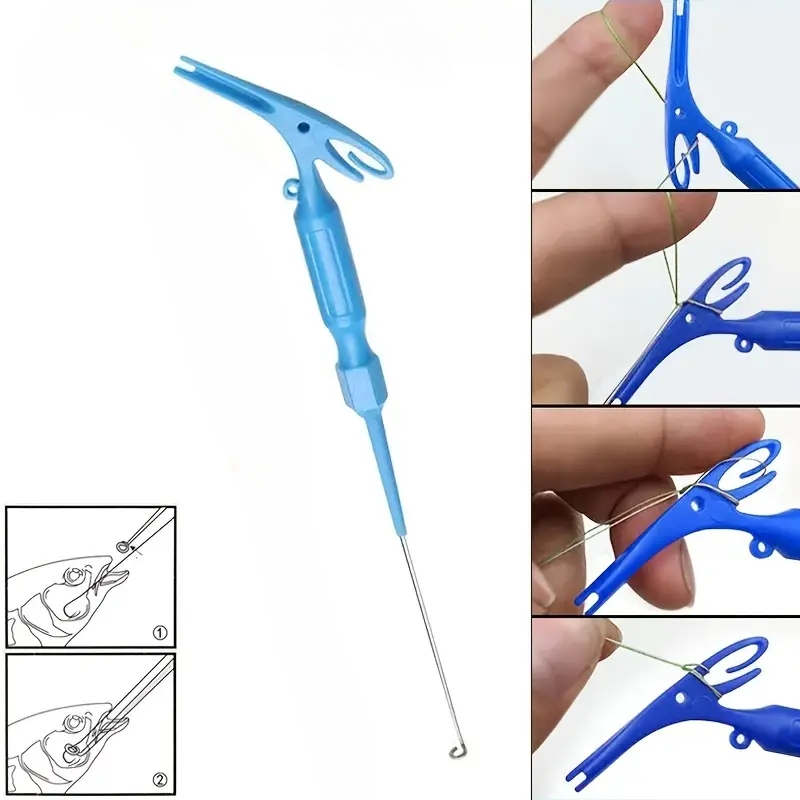 Fishing Equipment Kit - デュアル目的クイックタックルフックタイディープスロートブラインドスタブフックリムーバーディープマウスフックリフター釣具釣り用品