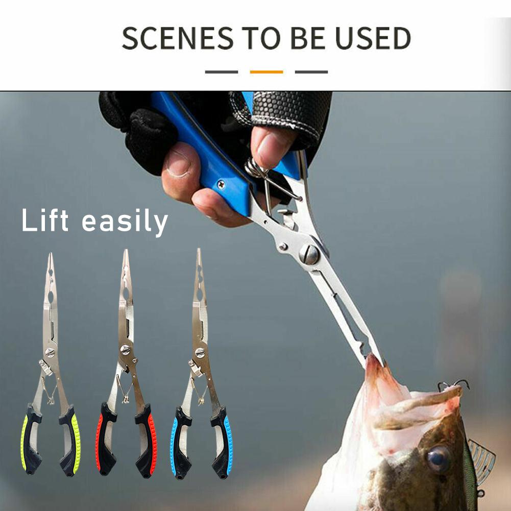 Fishing Equipment Pictures - ステンレス鋼製釣り用プライヤー多機能スプリットリングオープナー編組ラインカッター滑り止めフックリムーバーツール（ルアー用）