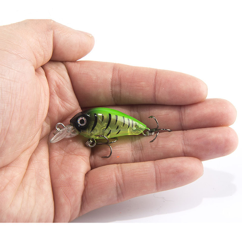 Fishing Equipment Japan - 釣り用人工ハードベイト,魚を捕まえるためのルアー,表面釣り用,ウォブラー付き,ミニサイズ,日本製,4cm,4.5g,1個