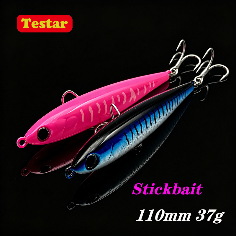 Fishing Equipment Japan - テスター 110mm 37g ヘビーシンキングペンシルベイト UV キャスティングシンキングスティックベイト
