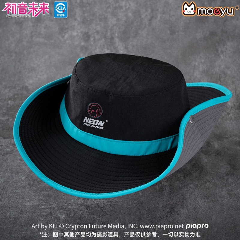 Fishing Equipment For Beginners - Moeyu 初音ミク フィッシャーマンハット ネオン電子音楽シリーズ アニメ周辺用品 日焼け止め