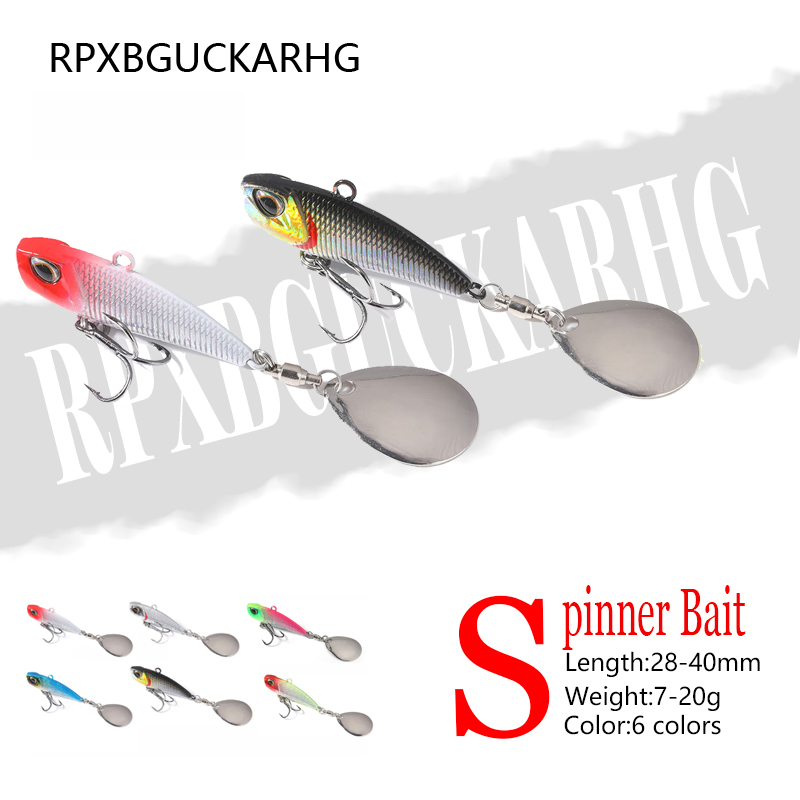 Fishing Equipment Japan - 回転テール付きメタルスピナーベイト,スピナーフィッシングルアー,振動スパンコール,日本のウォブラー,トローリング,7g, 11g, 15g, 21g