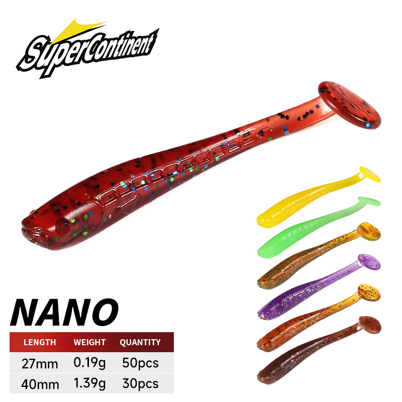 Fishing Equipment Kit - 超大陸ソフトベイト新ミノー 4 センチメートル/30 個 2.7 センチメートル/50