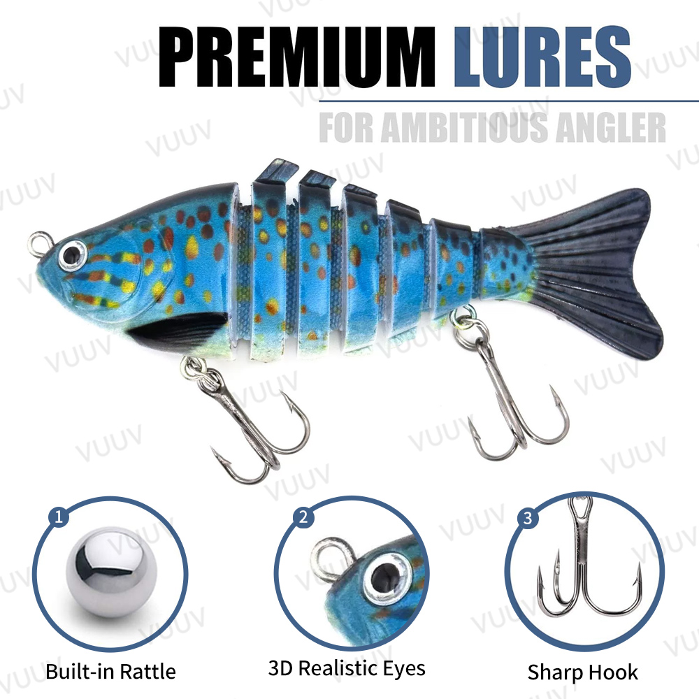 10個入り マルチジョイントスイムベイトフィッシングルアー  - Fishing Equipment Kit のレビューと価格