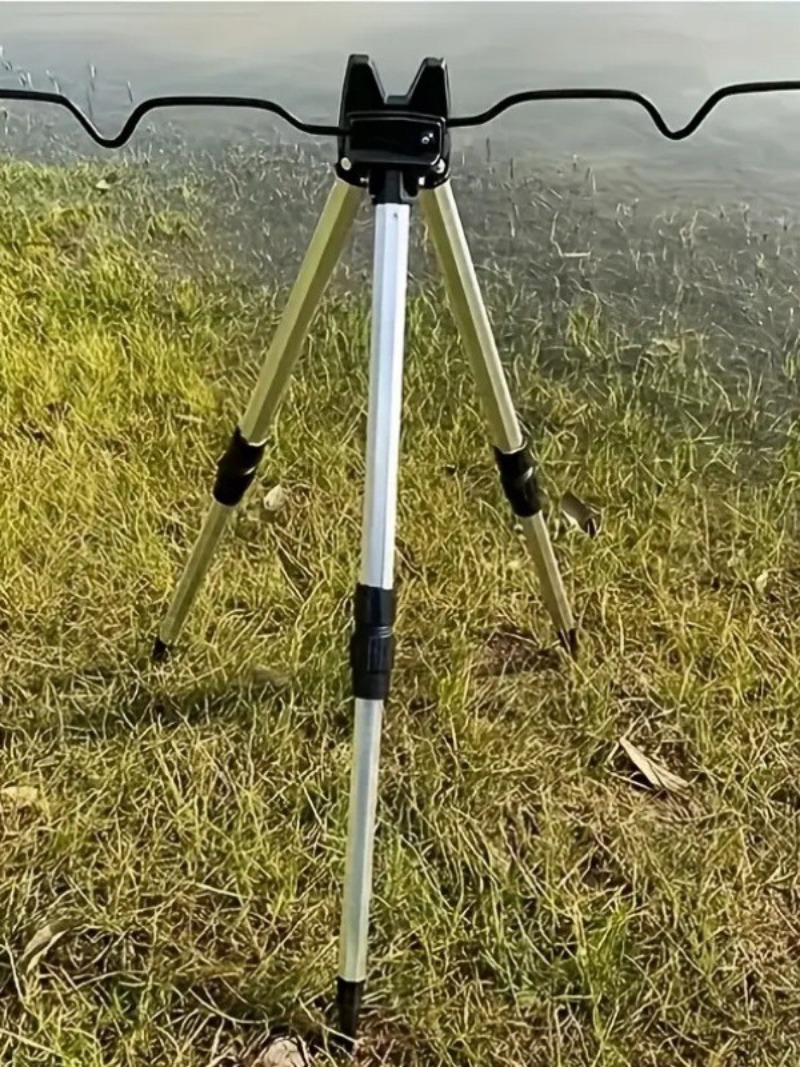 1 セット釣り伸縮式位置決めアルミ合金三角ブラケット釣り具タ - Telescopic Fishing Rod のレビューと価格
