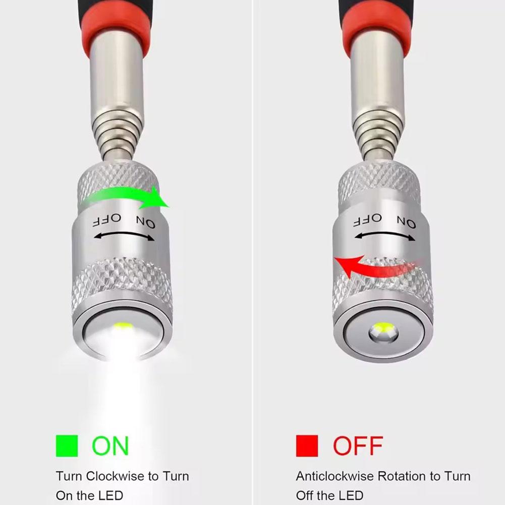 伸縮式磁気ペン LEDライト付き 拡張可能なピックアップロッ - Telescopic Fishing Rod のレビューと価格