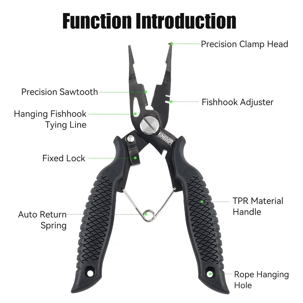 王国釣りプライヤー多機能スプリットリングワイヤーカッターフッ - Fishing Equipment And Tools のレビューと価格