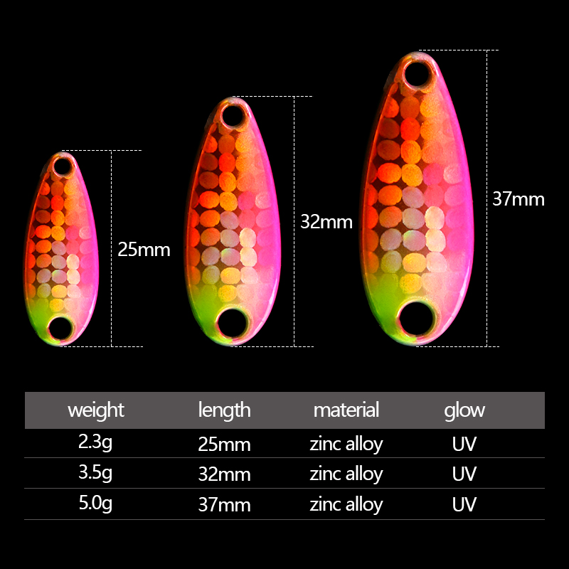 5個/セット 日本製 スプーンベイト 2.3g 3.5g 5 - Fishing Equipment Japan のレビューと価格