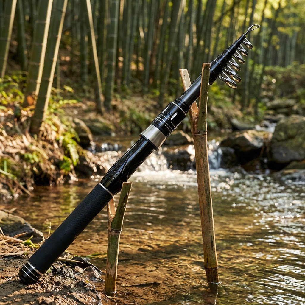 超軽量伸縮式カーボン釣り竿 セラミックガイドリング付き 速い - Telescopic Fishing Rod のレビューと価格