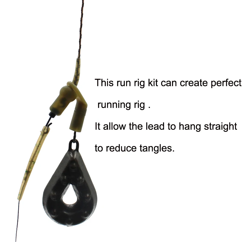 12 個鯉釣りランリグキットアクセサリー鯉の毛チョッドヘリコ - Fishing Equipment Kit のレビューと価格