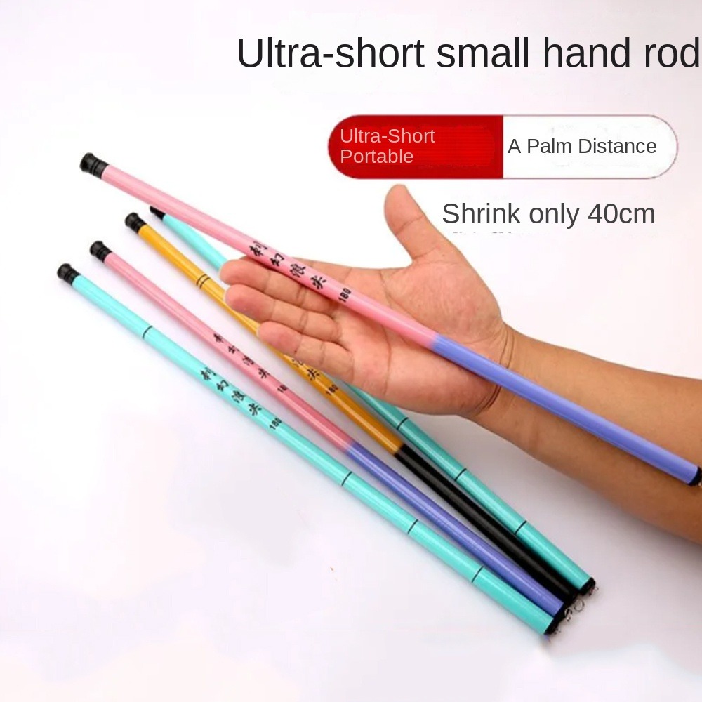 40 センチメートル収納伸縮式釣竿超短い 1.8 メートル- - Telescopic Fishing Rod のレビューと価格