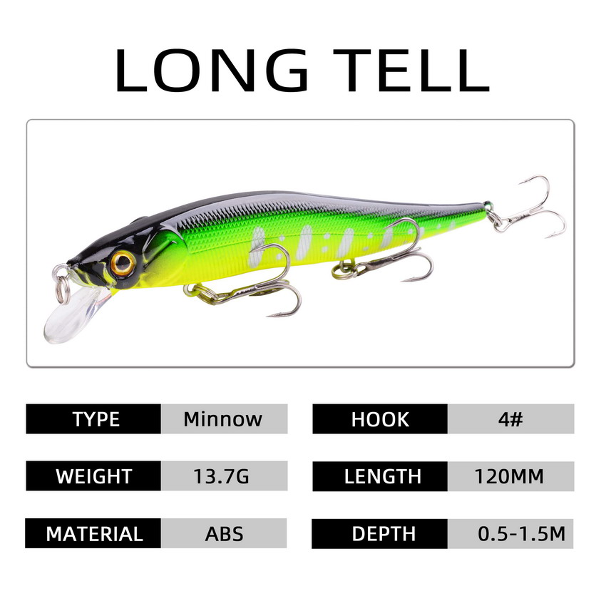 1 個釣りルアー 115 ミリメートル/14 グラムミノーク - Fishing Equipment Kit のレビューと価格