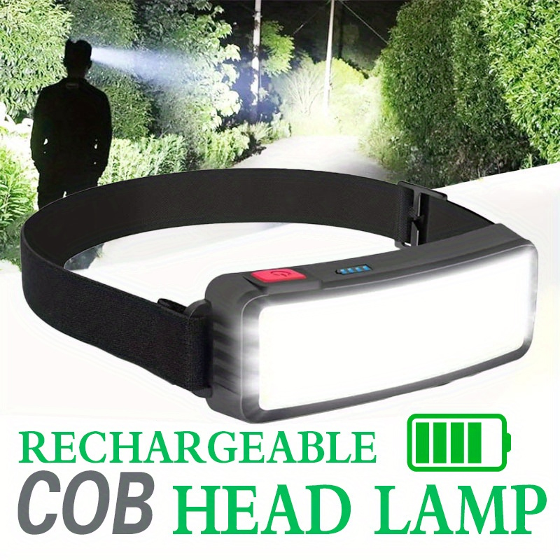 強力な COB LED ヘッドランプ Type-c 充電式ヘ - Fishing Headlamp のレビューと価格