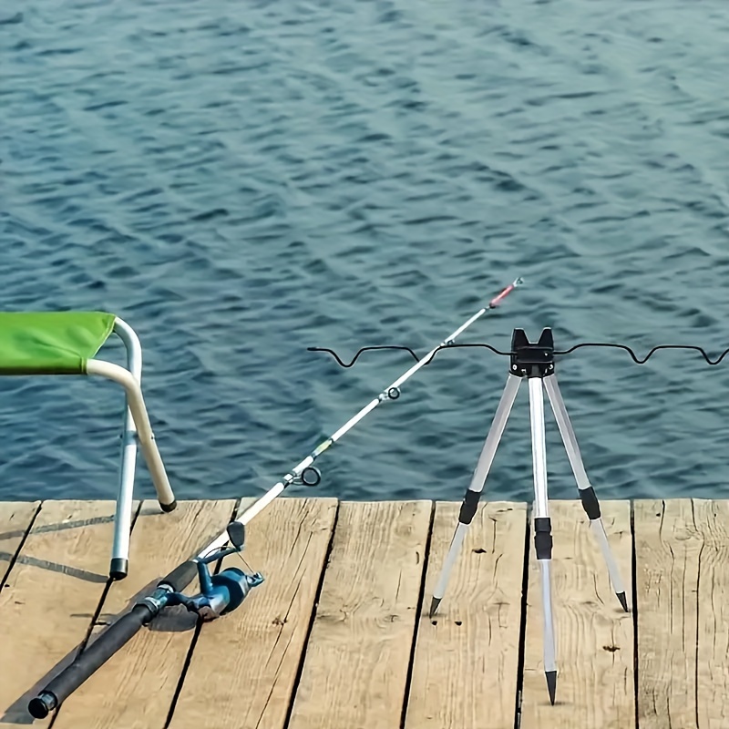 1 個伸縮アルミ合金ホルダー海釣竿用三角ホルダーキャスティン - Telescopic Fishing Rod のレビューと価格