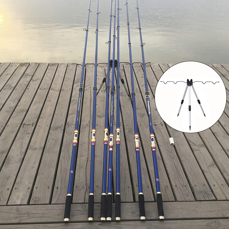 1 個伸縮アルミ合金ホルダー海釣竿用三角ホルダーキャスティン - Telescopic Fishing Rod のレビューと価格