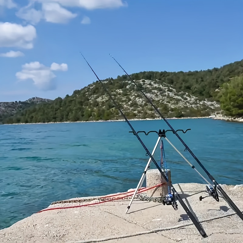 1 個伸縮アルミ合金ホルダー海釣竿用三角ホルダーキャスティン - Telescopic Fishing Rod のレビューと価格