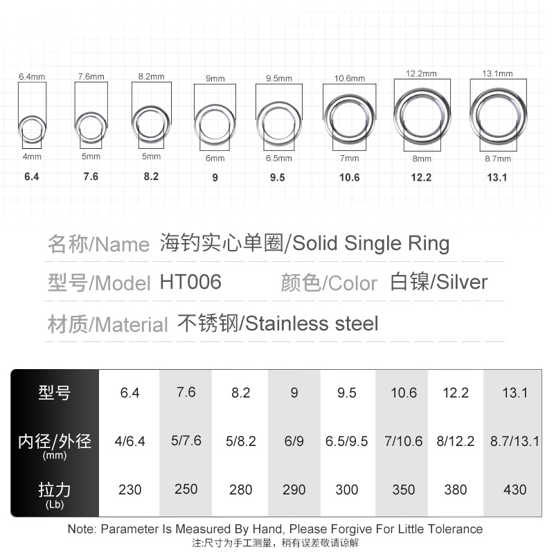 強迫観念-ルアー用のソリッドリング、ソリッドリング、シームレ - Fishing Equipment And Tools のレビューと価格