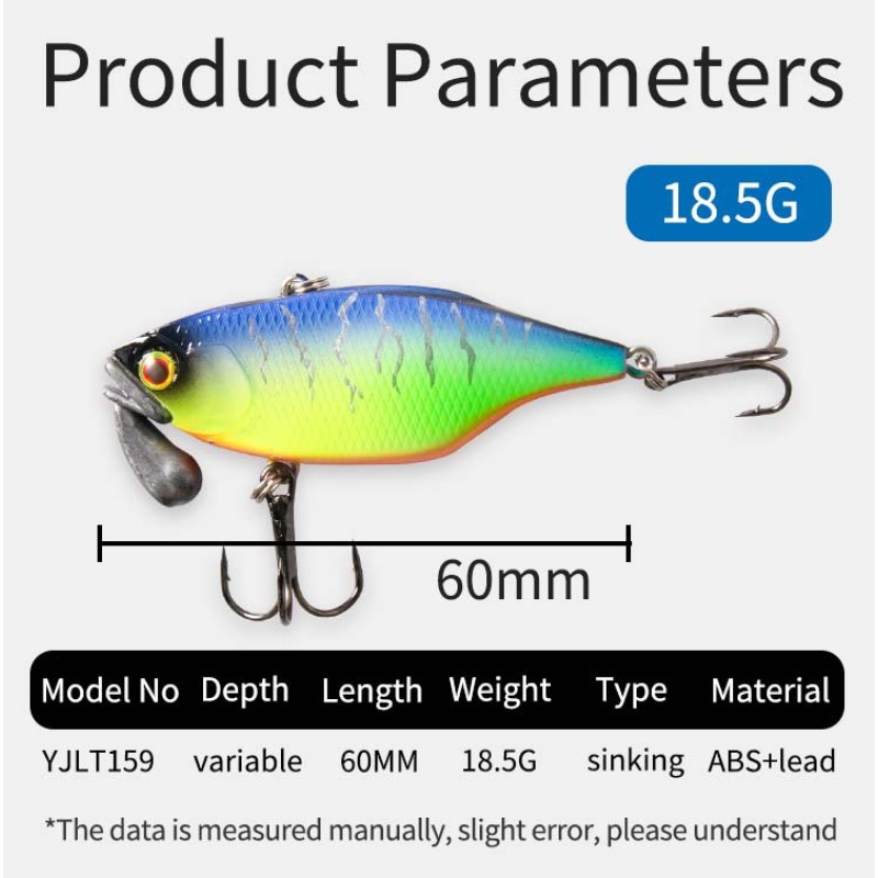 日本デザインのシンキングミノー 60mm 18.5g VIB - Fishing Equipment Japan のレビューと価格