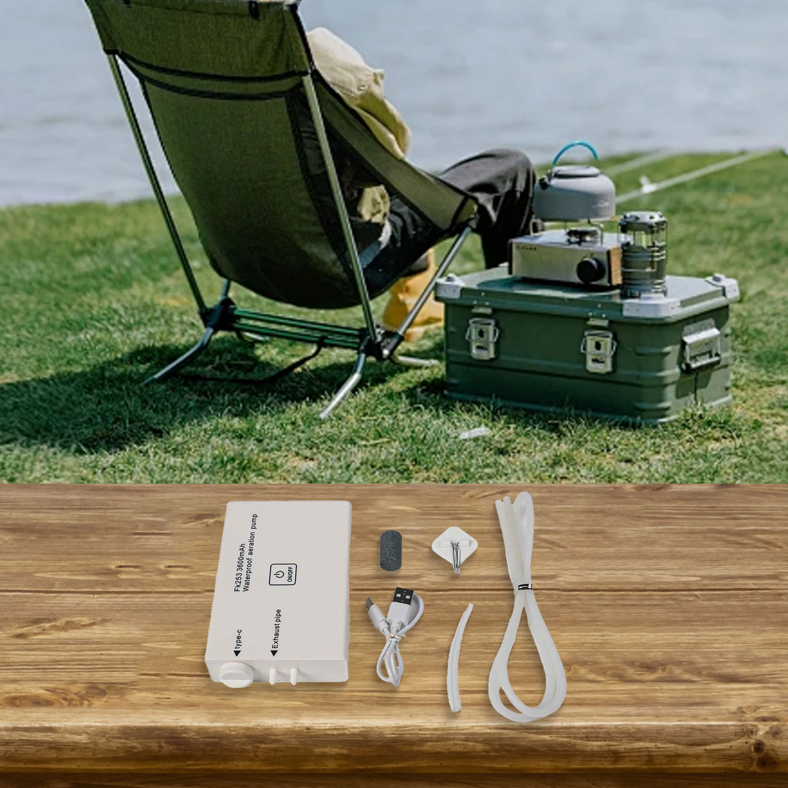 14*6*2.2 センチメートル酸素ポンプ酸素ポンプ 1PC - Fishing Equipment Brands のレビューと価格