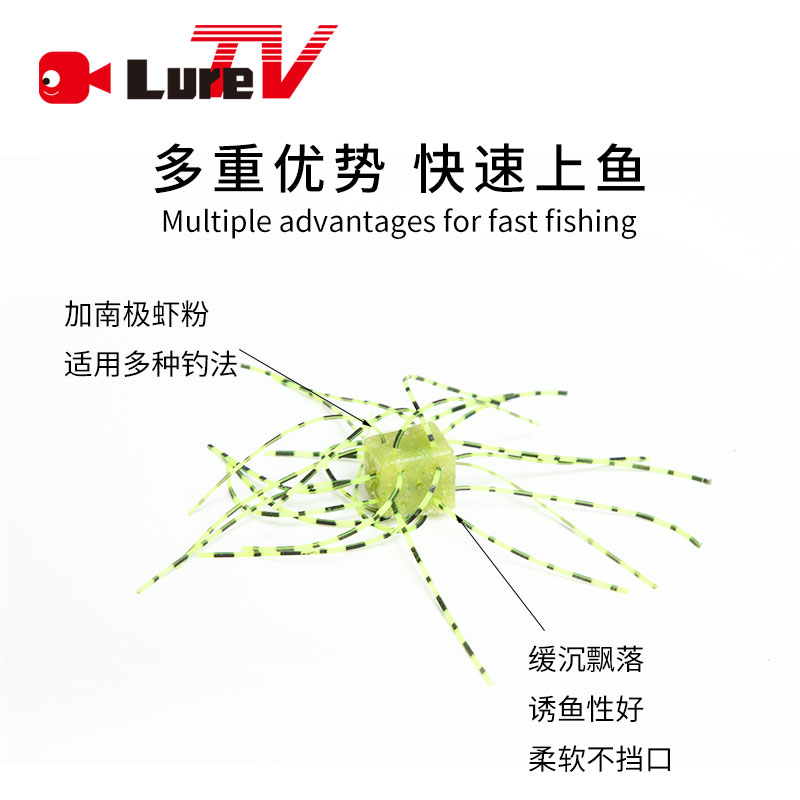 LURETV-日本と同じスタイルのゴム製ルアー,サイコロ,4 - Fishing Equipment Japan のレビューと価格