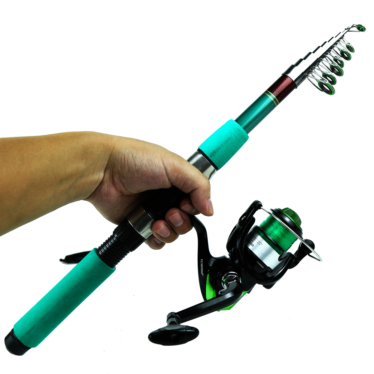 ポータブル超軽量鯉釣り用伸縮式スピニングロッドリールコンボキ - Telescopic Fishing Rod のレビューと価格