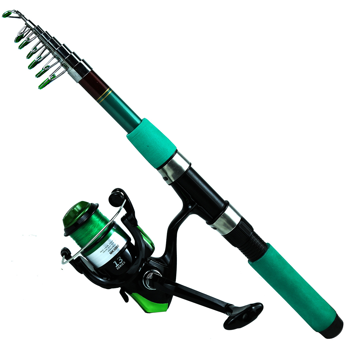 ポータブル超軽量鯉釣り用伸縮式スピニングロッドリールコンボキ - Telescopic Fishing Rod のレビューと価格