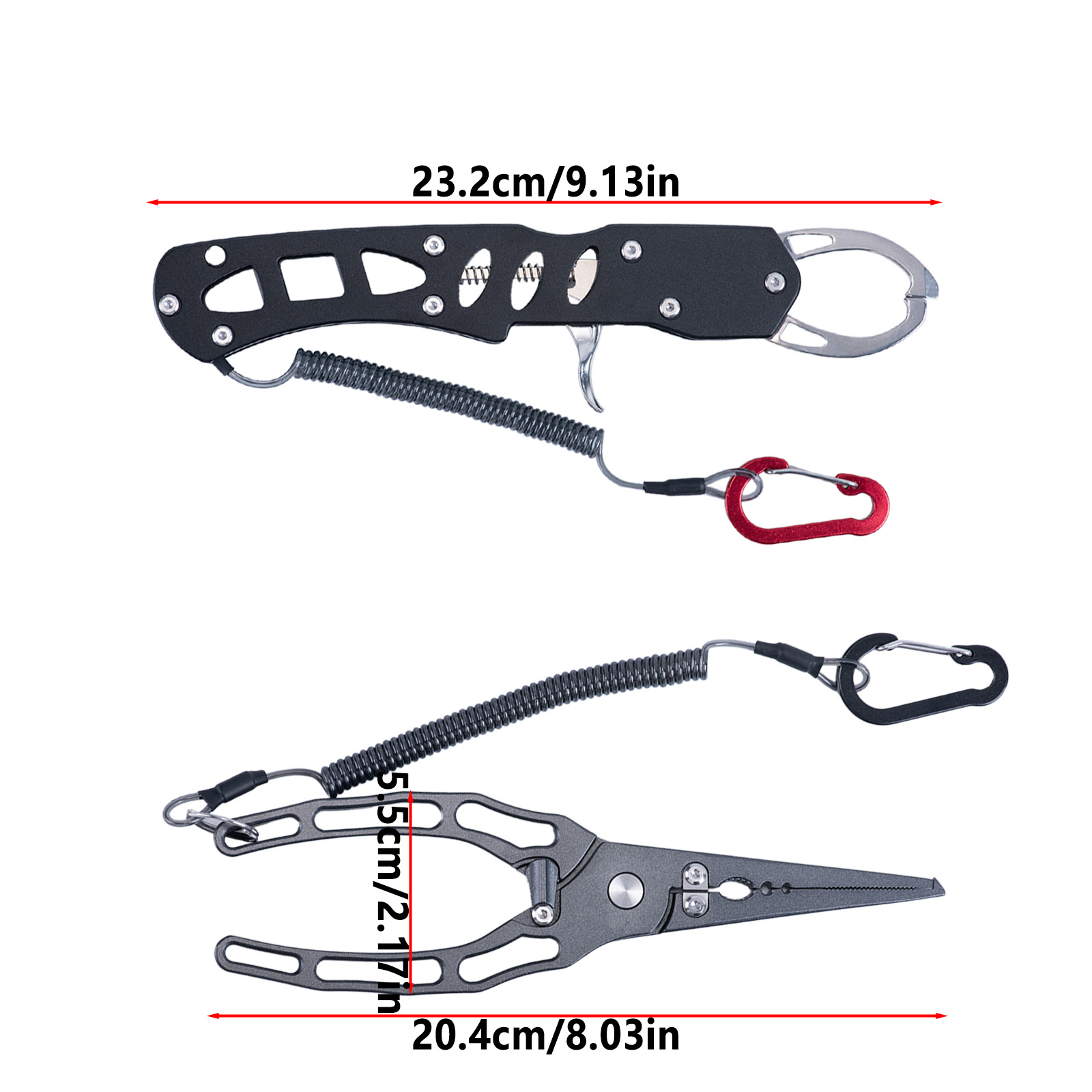 釣り用プライヤーとフィッシュグリッパーのコンボキット、錆びな - Fishing Equipment Pictures のレビューと価格
